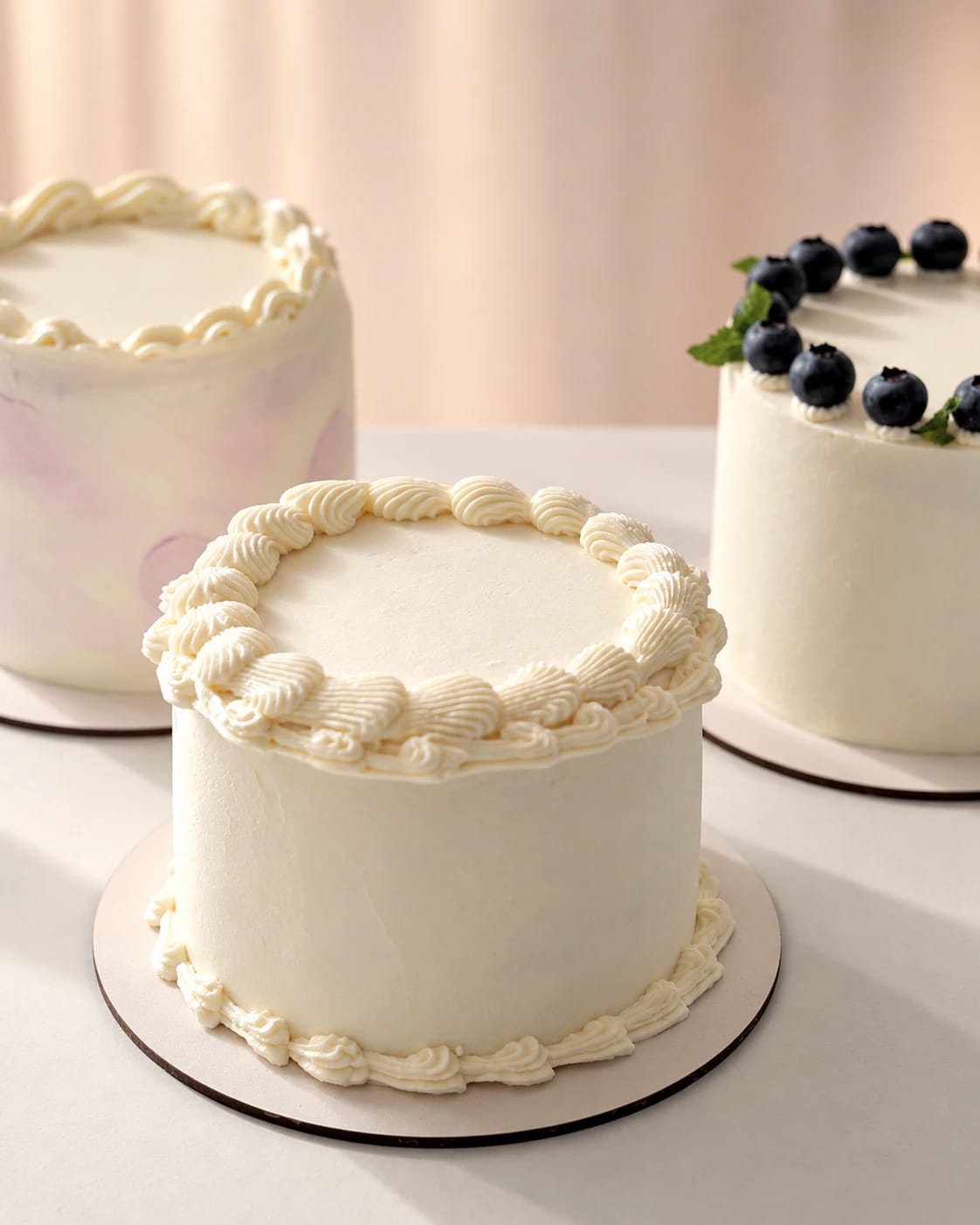 Three decorated HAV HAV cakes
